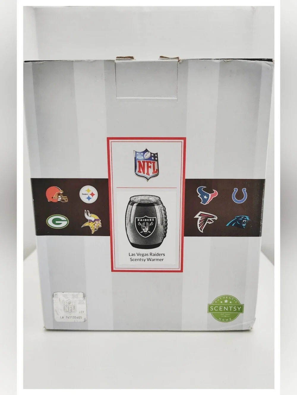 NFL Collection 🏈 Las Vegas Raiders 🏈 Scentsy Ceramic 'Wax/Oil Warmer' *NIB*